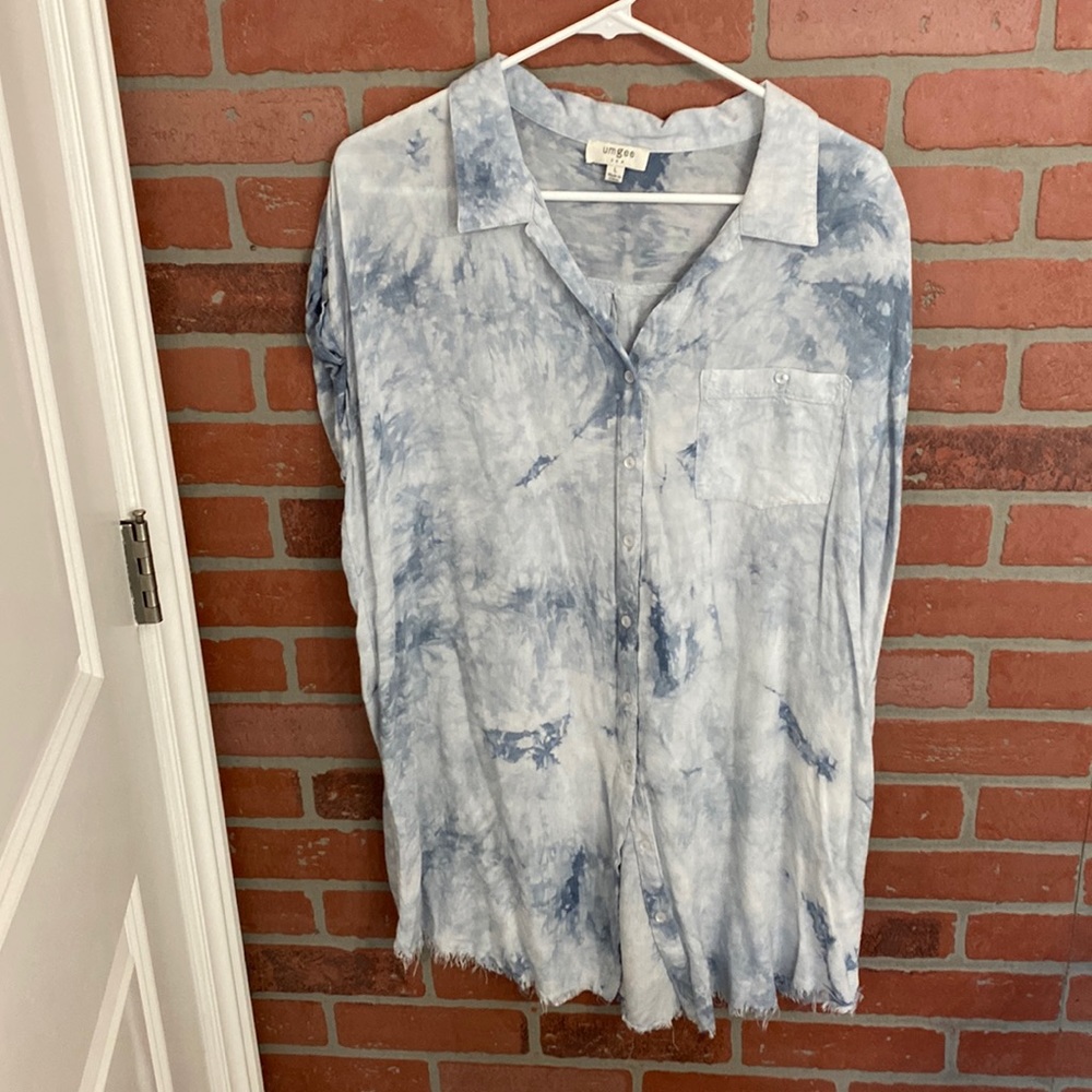 Tie dye long shirt